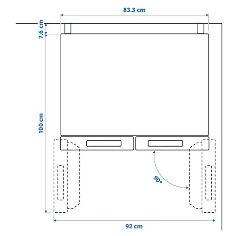 IKEA RIBBENÅS РИББЕНОС, холодильник/морозильник, IKEA 700 отдельно стоящий/нержавеющая сталь, 347/169 l 905.807.59 фото №10