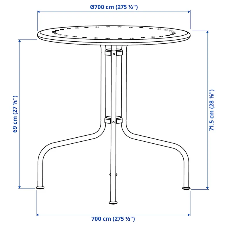 IKEA LÄCKÖ ЛЕККЕ, стіл+2 стільці, вуличний, сірий 498.984.35 фото №8