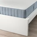 IKEA MALM МАЛЬМ, каркас ліжка з матрацом, білий, валевог середньої твердості, 90x200 см фото thumb №2