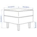 IKEA ROCKSJÖN РОККШЁН, кресло + табурет для ног, Блекингский белый 895.088.92 фото thumb №6