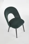 Кухонний стілець HALMAR K384 темно-зелений/чорний (1шт=4шт) фото thumb №10