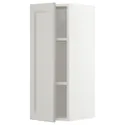IKEA METOD МЕТОД, навесной шкаф с полками, белый / светло-серый, 30x80 см 194.605.01 фото thumb №1