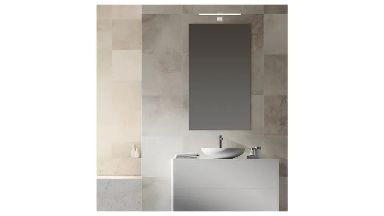 BRW Світлодіодний металевий настінний світильник для ванної кімнати Pepe сріблястий 091433 фото №4