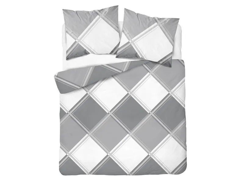 BRW Комплект постільної білизни Geometric Grey 140x200 + 70x80 091640 фото №1