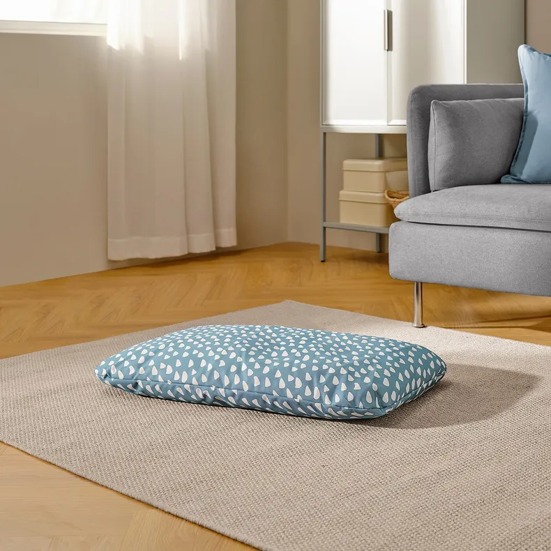 IKEA UTSÅDD УТСОДД, подушка для домашнего питомца, голубой, 48x75 см 605.677.40 фото №4