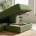 IKEA JÄTTEBO ЄТТЕБУ, 4,5міс модульний диван з кушеткою, правий/САМСАЛА темний жовто-зелений 994.714.02 фото thumb №3