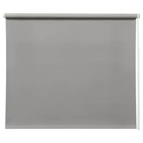 IKEA FRIDANS ФРІДАНС, затемнювальна рулонна штора, сірий, 140x195 см 103.969.20 фото