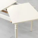 IKEA INGATORP ІНГАТОРП / SKOGSTA СКОГСТА, стіл+4 стільці, білий / дія, 155 / 215 см 995.451.96 фото thumb №3