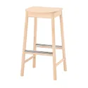 IKEA RÖNNINGE РЕННІНГЕ, барний стілець, береза, 75 см 905.112.33 фото thumb №1