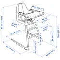 IKEA LANGUR ЛАНГУР, дитяч стіл/стільчик д/год зі стільн, білий 492.525.53 фото thumb №10
