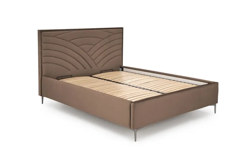 Узголів'я ліжка HALMAR MODULO W3 160 см бежевого кольору. Моноліт 09 фото №2