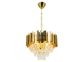 BRW Четырехпозиционный металлический подвесной светильник Valetta в золотом цвете 092941 фото