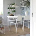 IKEA VANGSTA ВАНГСТА / TEODORES ТЕОДОРЕС, стол и 4 стула, белый / белый, 120 / 180 см 592.211.89 фото thumb №2