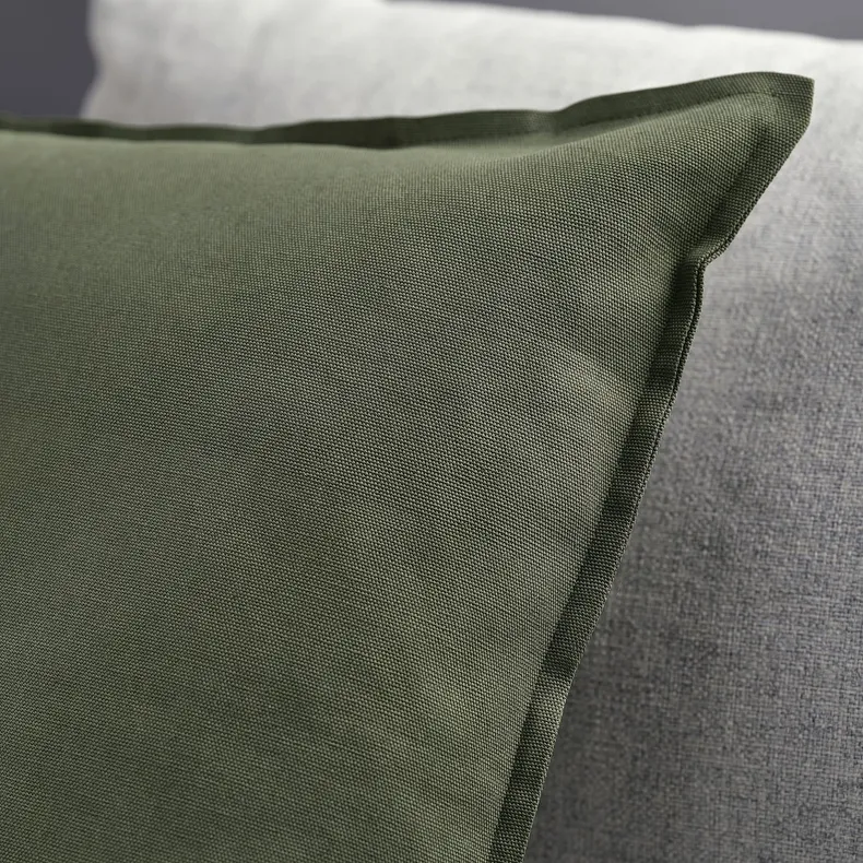 IKEA GURLI ГУРЛІ, чохол на подушку, насичений зелений, 50x50 см 604.895.87 фото №3