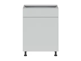 BRW Top Line кухонный базовый шкаф 60 см правый с ящиком светло-серый матовый, греноловый серый/светло-серый матовый TV_D1S_60/82_P/SMB-SZG/BRW0014 фото