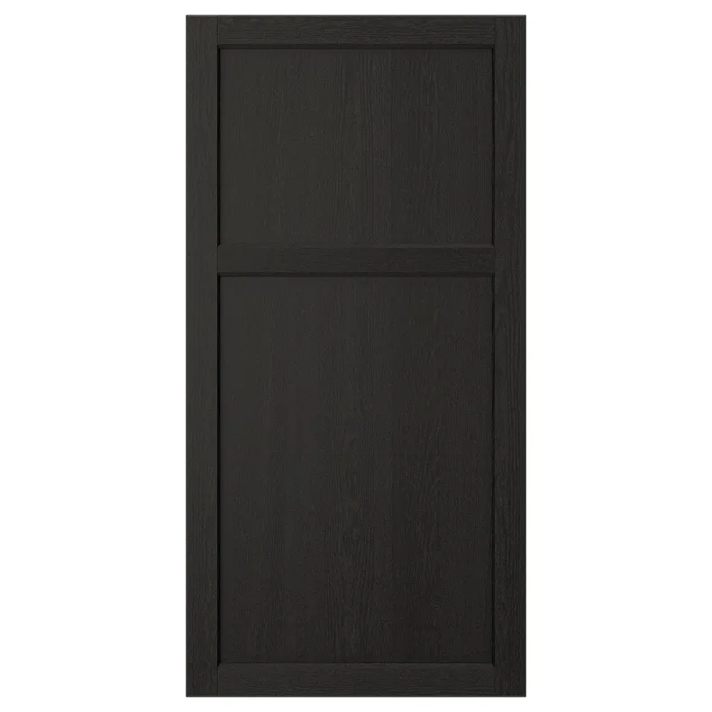 IKEA LERHYTTAN ЛЕРХЮТТАН, дверь, чёрный цвет, 60x120 см 603.560.59 фото №1
