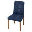 IKEA BERGMUND БЕРГМУНД, стілець, імітація. дуб / квільсфорс темно-синій / блакитний 494.289.77 фото thumb №1