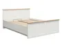 BRW Кровать Frija 160x200 с каркасом и ящиком для хранения andersen pine white, сосна андерсен белая/дуб художественный LOZ/160-APW/DASN фото