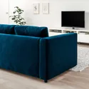 IKEA VIMLE ВІМЛЕ, кутовий диван, 4-місний, з широкими підлокітниками/Djuparp темно-зелено-синій 694.367.78 фото thumb №2