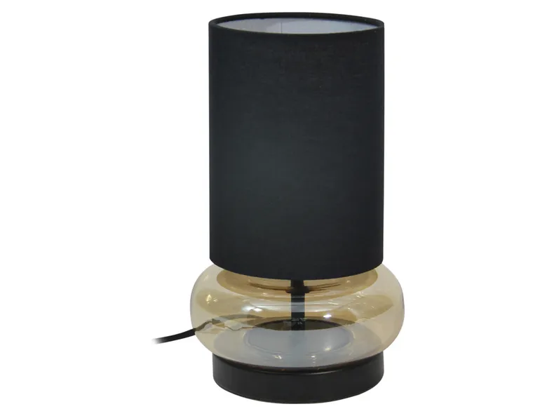 BRW Скляна настільна лампа Epiro бежевого кольору 093395 фото №1