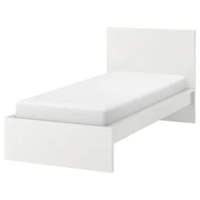 IKEA MALM МАЛЬМ, каркас ліжка, високий, білий / ЛУРОЙ, 90x200 см 190.095.62 фото