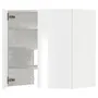 IKEA METOD МЕТОД, настінн шаф д / витяжки з полиц / дверц, білий / Ringhult світло-сірий, 60x60 см 495.052.68 фото