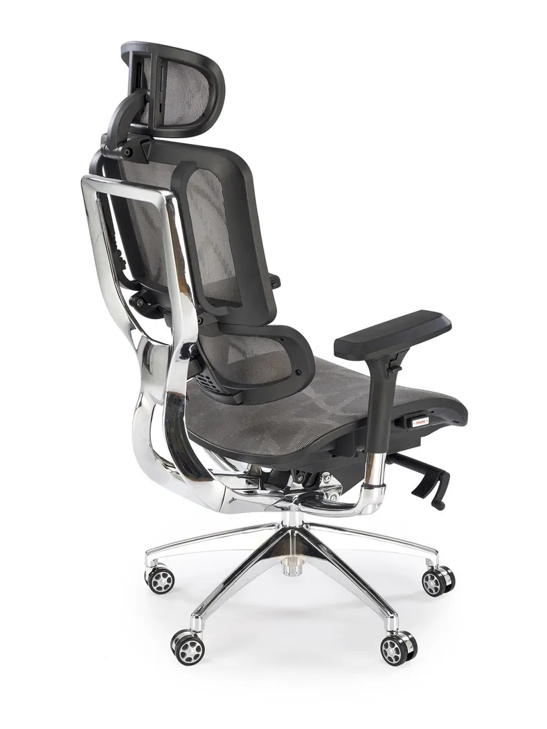 Крісло комп'ютерне офісне обертове HALMAR ETHAN, сірий фото №2
