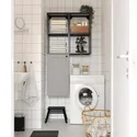 IKEA ENHET ЕНХЕТ, шафа, антрацитовий / сірий каркас, 80x32x150 см 195.479.29 фото thumb №3