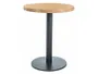 Кухонний стіл SIGNAL PURO II, ламінований дуб / чорний, 80x80 фото