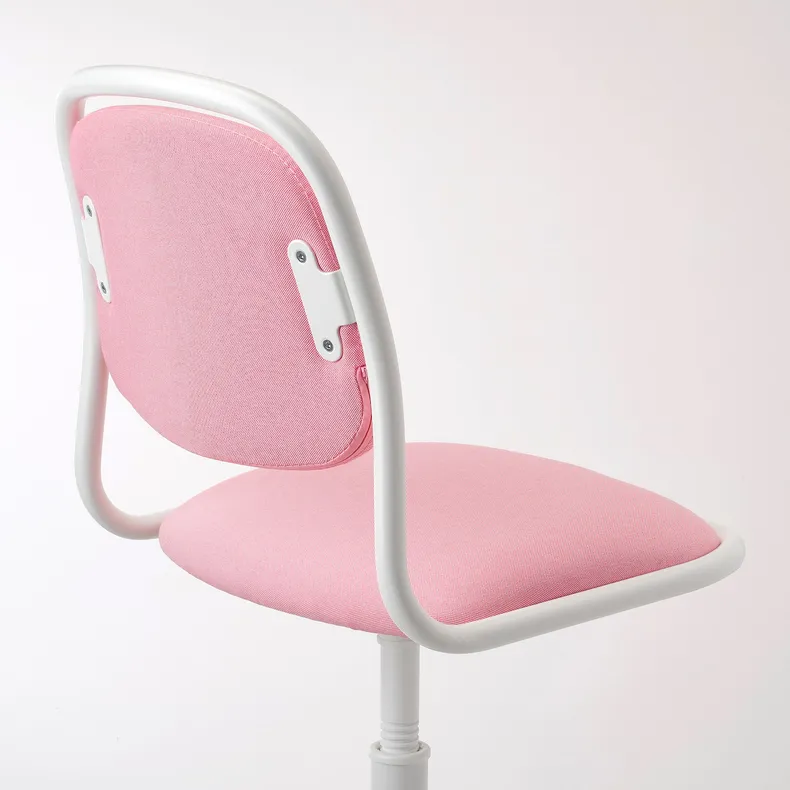 IKEA ÖRFJÄLL ОРФЬЄЛЛЬ, дитяче робоче крісло, білий/ВІССЛЕ рожевий 704.417.69 фото №4