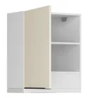 BRW Верхний кухонный шкаф Sole L6 60 см с вытяжкой слева магнолия жемчуг, альпийский белый/жемчуг магнолии FM_GOO_60/68_L_FAMI-BAL/MAPE/BI фото thumb №3