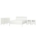 IKEA IDANÄS ИДАНЭС, комплект мебели д / спальни, 4 предм., белый, 160x200 см 794.834.01 фото thumb №1
