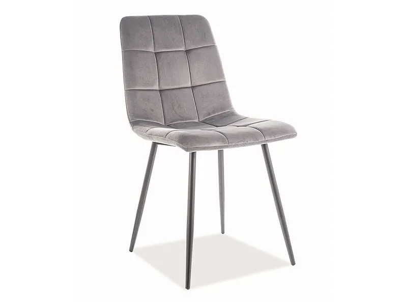 Кухонний стілець SIGNAL MILA Velvet, Bluvel 03 - світло-сірий фото №19