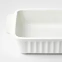 IKEA POETISK ПОЕТІСК, форма для випікання, кремово-білий, 34x23 см 105.138.63 фото thumb №4