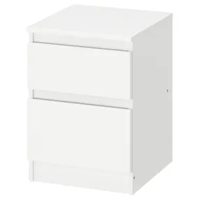 IKEA KULLEN КУЛЛЕН, комод с 2 ящиками, белый, 35x49 см 803.092.41 фото