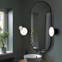 IKEA KABOMBA КАБУМБА, светодиодное бра с зеркалом, может быть тонирована в матовый / черный цвет, 20 см 604.852.83 фото thumb №3