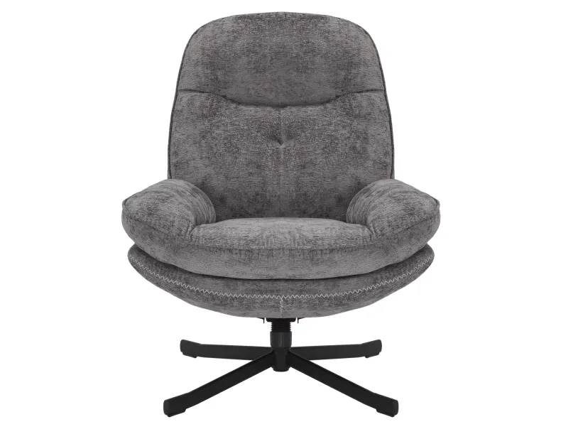 Кресло мягкое поворотное SIGNAL HARPER, ткань: серый фото №3
