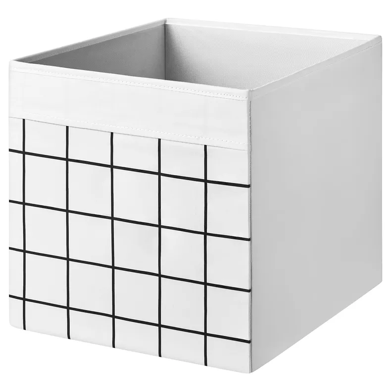IKEA DRÖNA ДРЕНА, коробка, білий/сітка, 33x38x33 см 305.778.06 фото №1