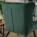 Кресло мягкое бархатное MEBEL ELITE VINCENT Velvet, Зеленый фото thumb №6