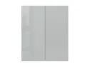 Кухонный шкаф BRW Top Line 80 см с отводом двухдверный серый глянец, серый гранола/серый глянец TV_GC_80/95_L/P-SZG/SP фото thumb №1
