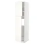 IKEA METOD МЕТОД, висока шафа для холодильника, 2 дв, білий / ВАЛЛЬСТЕНА білий, 60x60x220 см 195.073.58 фото