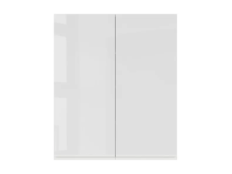 BRW Двухдверный верхний кухонный шкаф Sole 80 см белый глянец, альпийский белый/глянцевый белый FH_G_80/95_L/P-BAL/BIP фото №1