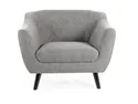 Крісло м'яке SIGNAL MOLLY 1 Brego, тканина: сірий / венге фото thumb №1