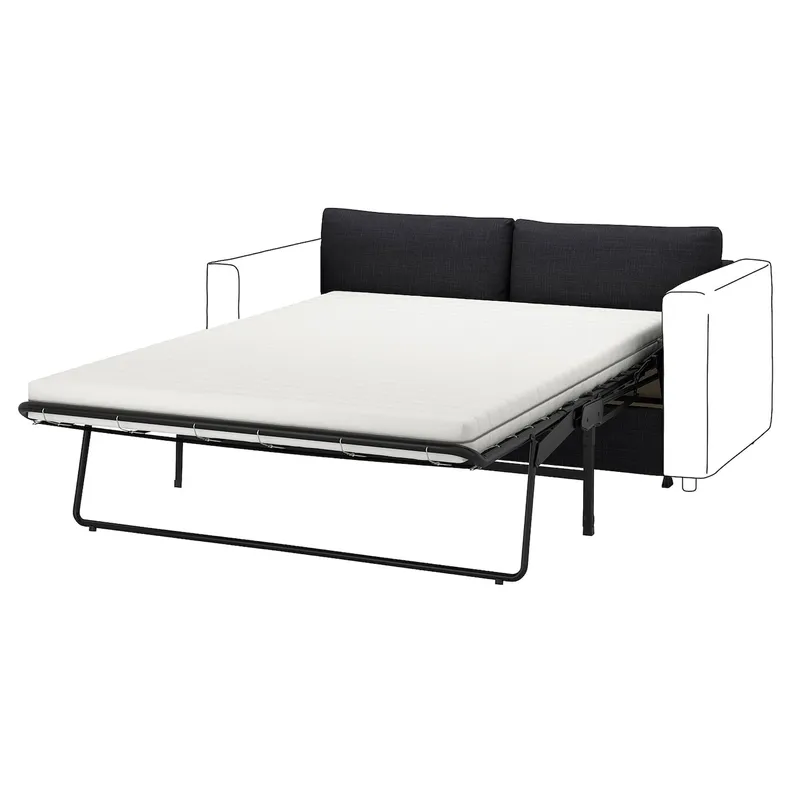 IKEA VIMLE ВИМЛЕ, чехол для 2-местного дивана-кровати, Hillared антрацит 705.173.06 фото №1