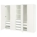 IKEA PAX ПАКС / TONSTAD ТОНСТАД, гардероб, комбинация, белый/кремовый, 250x60x201 см 895.498.97 фото thumb №1