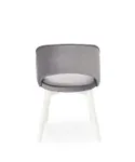 Кухонный стул бархатный HALMAR MARINO Velvet, серый MONOLITH 85 / белый фото thumb №2