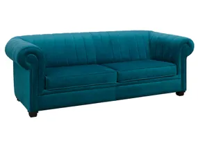 BRW диван честерфілд Шикарний тримісний диван гламурний оксамитовий бірюзовий, Фортепіано 10 SO3-CHIC-GR3_B426BE фото