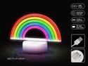 BRW Світлодіодна неонова настільна лампа райдуга мікс кольорів 093822 фото thumb №3
