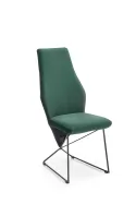 Кухонний стілець HALMAR K485 темно-зелений, чорний фото thumb №1
