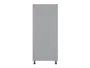 BRW Кухонный шкаф для встроенного холодильника Iris 60 см левый ferro, гренола серый/ферро FB_DL_60/143_L-SZG/FER фото